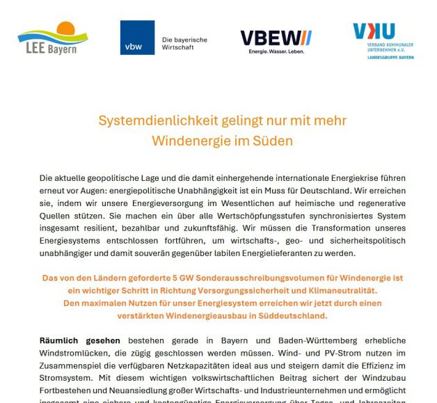 Verbändeappell_Windausbau im Süden